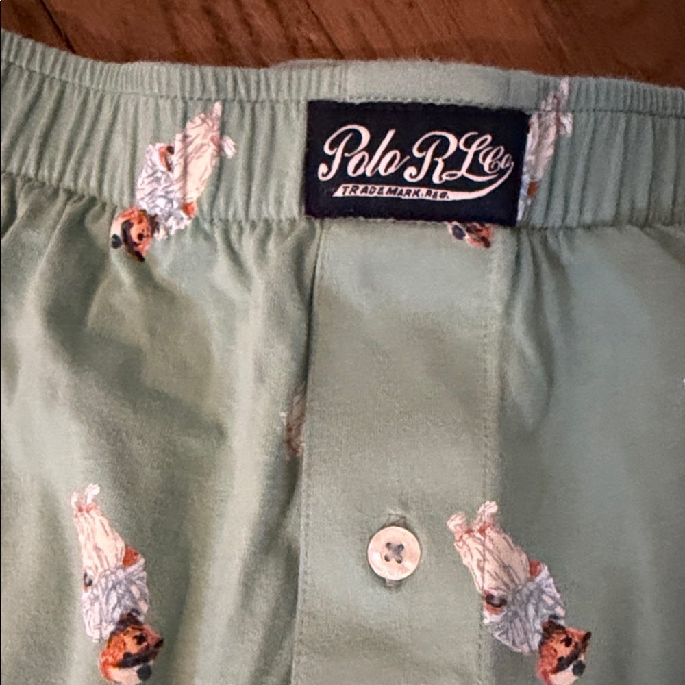 Polo by Ralph Lauren Mint Green Patterned Men's boxer shorts - Picture 3 of 4